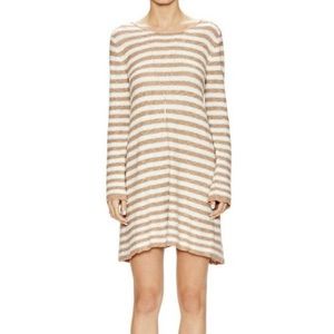 Free People striped swing tunic in mint/camel